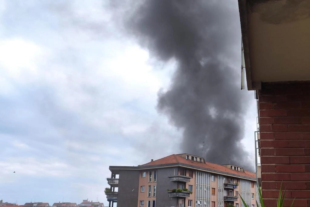 L'incendio di via Fra Galgario