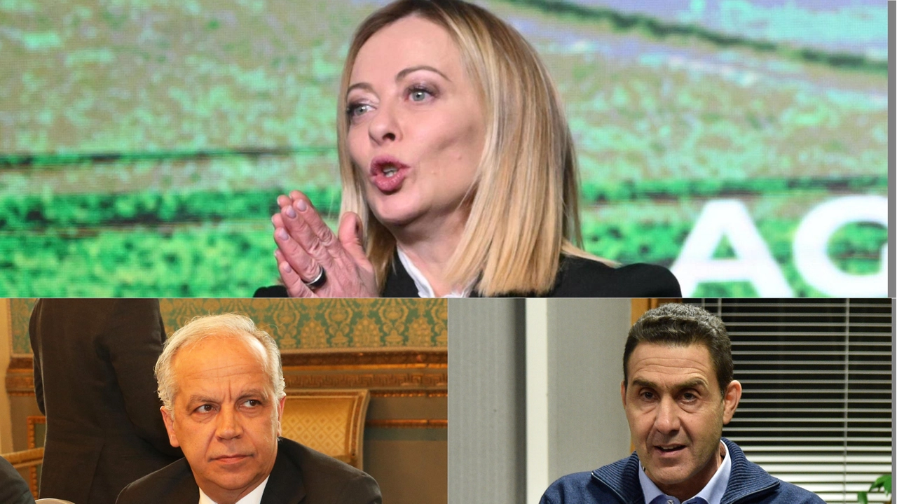 La premier Meloni, il ministro Piantedosi e l'europarlamentare Vannacci
