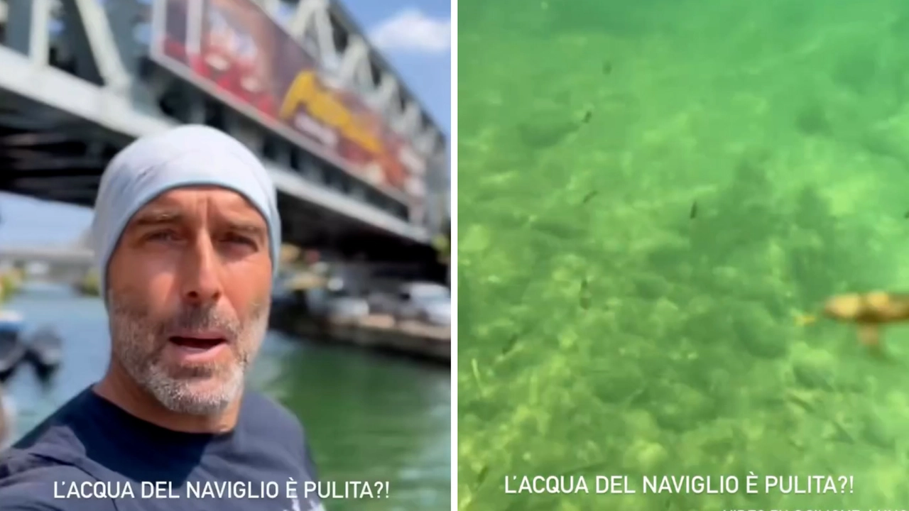 Simone Lunghi e l'acqua del Naviglio Simone Lunghi e l'acqua del Naviglio