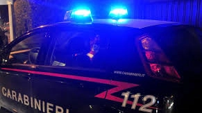 Sul posto i carabinieri Sul posto i carabinieri