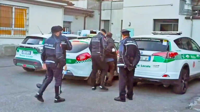 L'operazione della polizia locale di Bergamo (foto di repertorio)