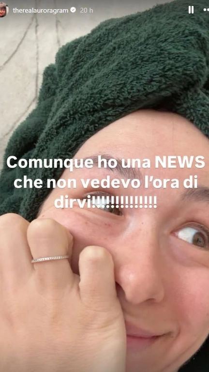 Il post delle Stories di Instagram di Aurora Ramazzotti