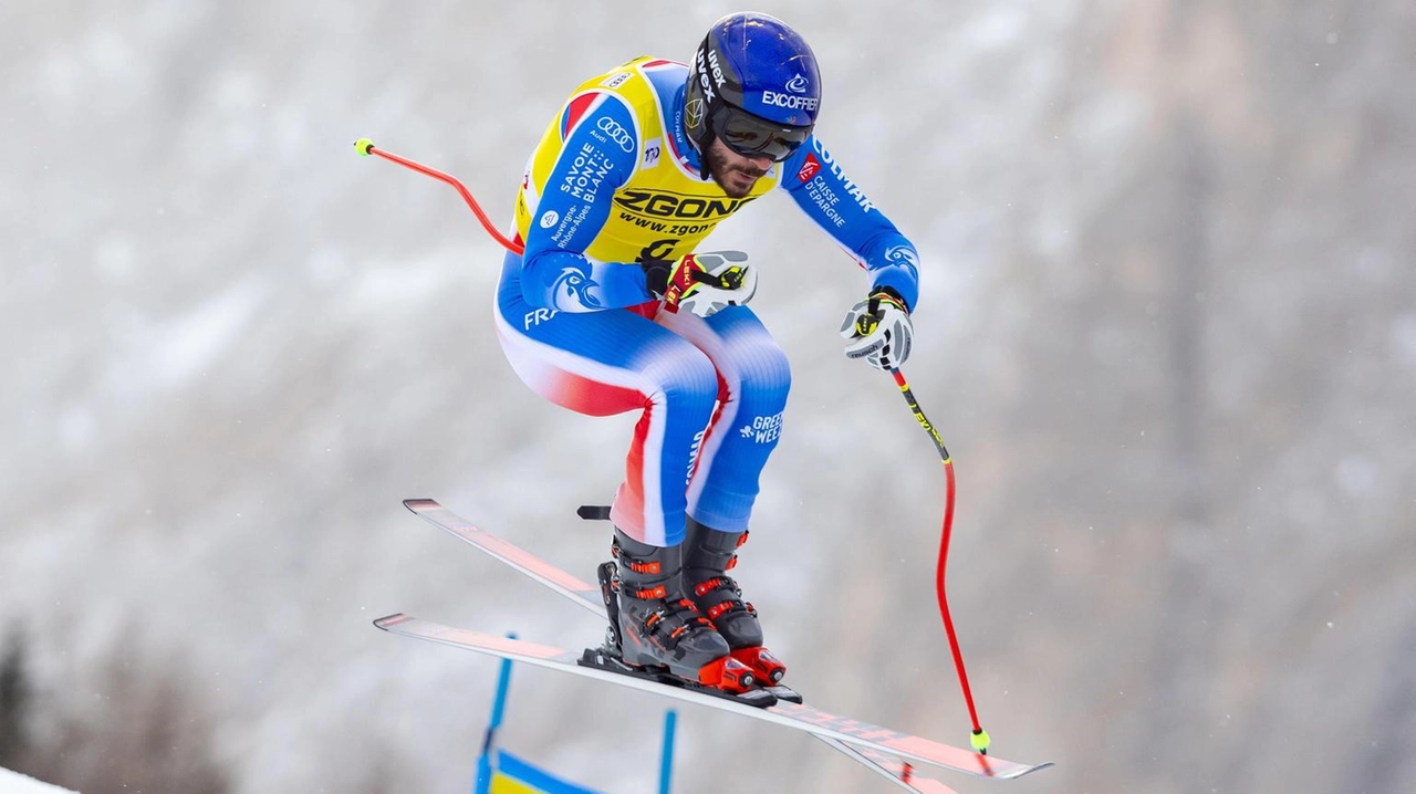 Il campione francese Sarrazin è caduto sulla pista Stelvio Il campione francese Sarrazin è caduto sulla pista Stelvio