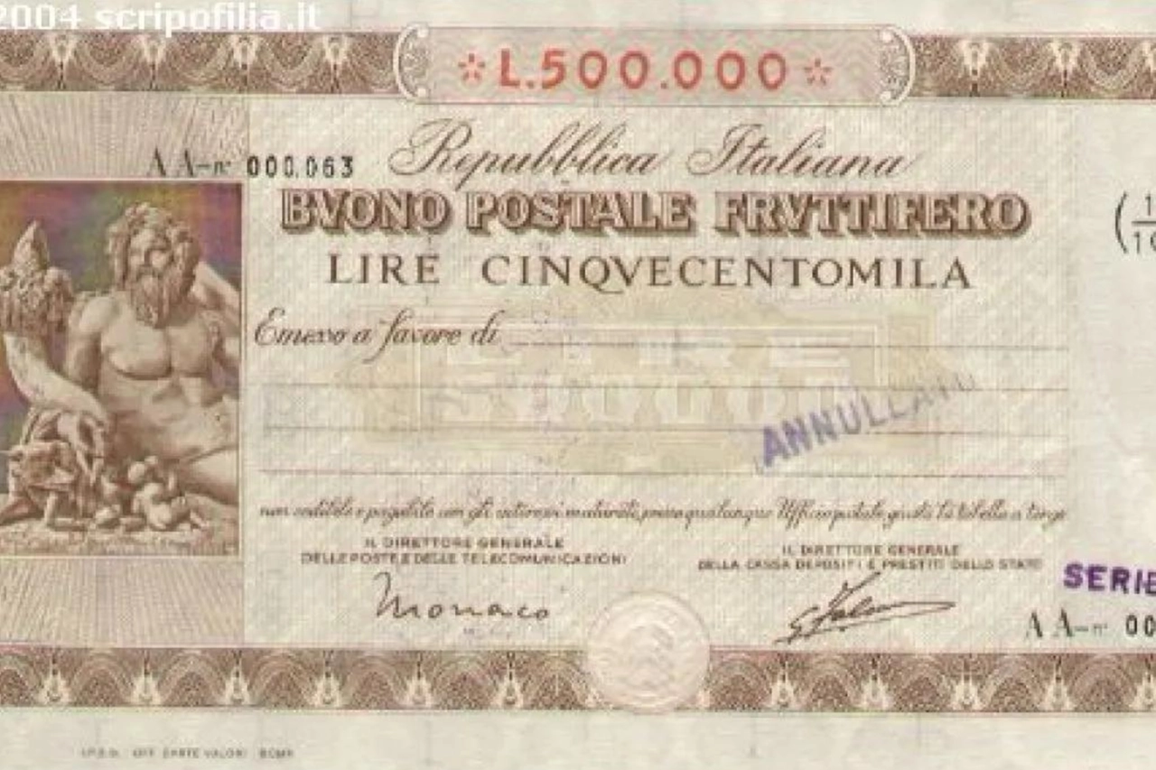 Buoni postali degli anni '70-'80 riscoperti per caso: valore attuale 190mila euro