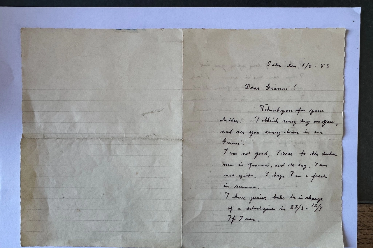 La lettera scritta in inglese dalla spasimante e destinata a Giovanni Brera