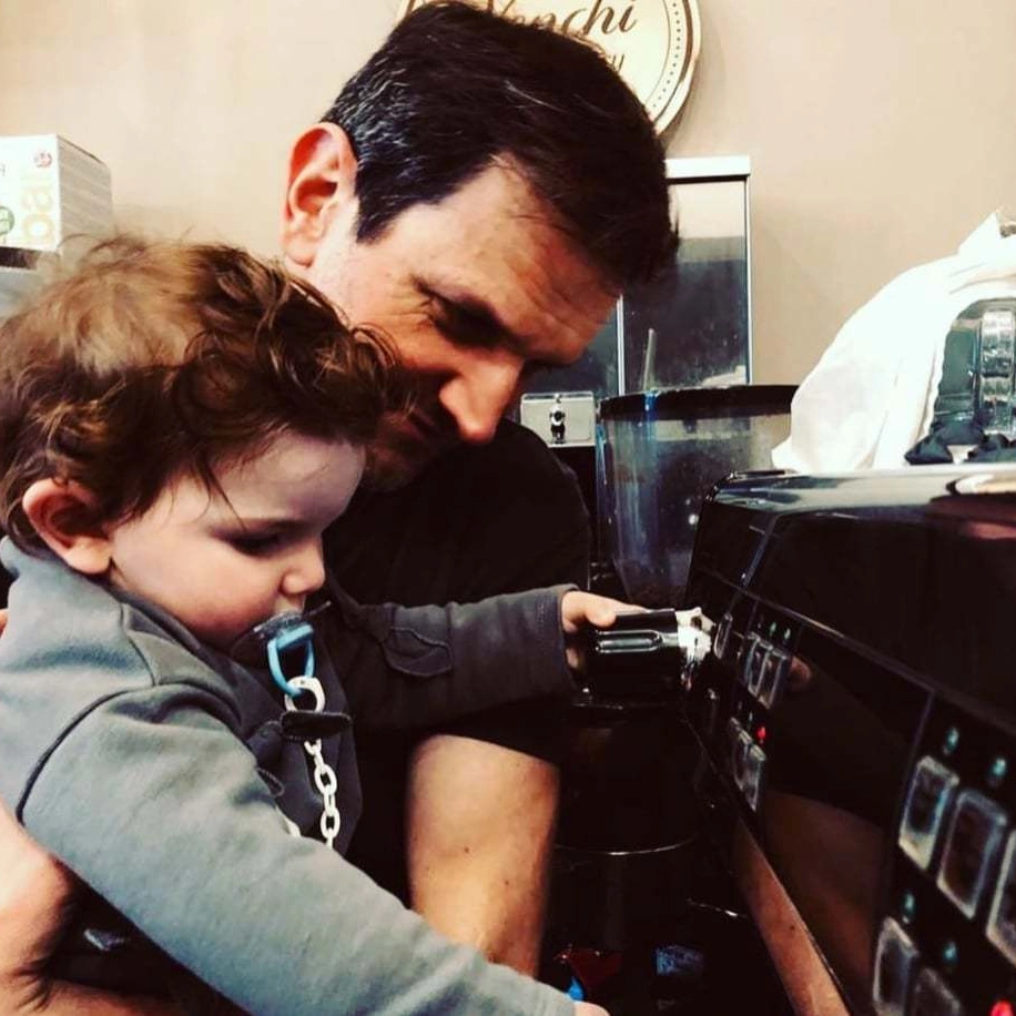 William Anzaghi con la figlia Edith