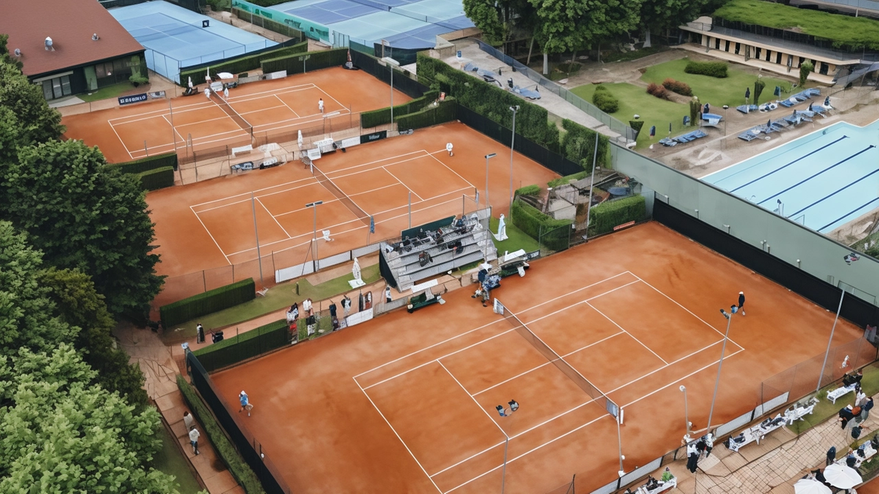 I campi in terra rossa. del Tennis Club Milano Alberto Bonacossa in Via Arimondi: lì in primavera si disputa, tra l’altro, il Trofeo Bonfiglio I campi in terra rossa. del Tennis Club Milano Alberto Bonacossa in Via Arimondi: lì in primavera si disputa, tra l’altro, il Trofeo Bonfiglio