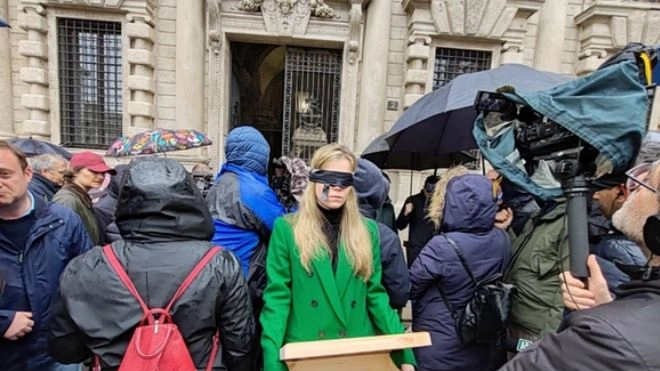 Un presidio organizzato sul tema dell’urbanistica a Milano