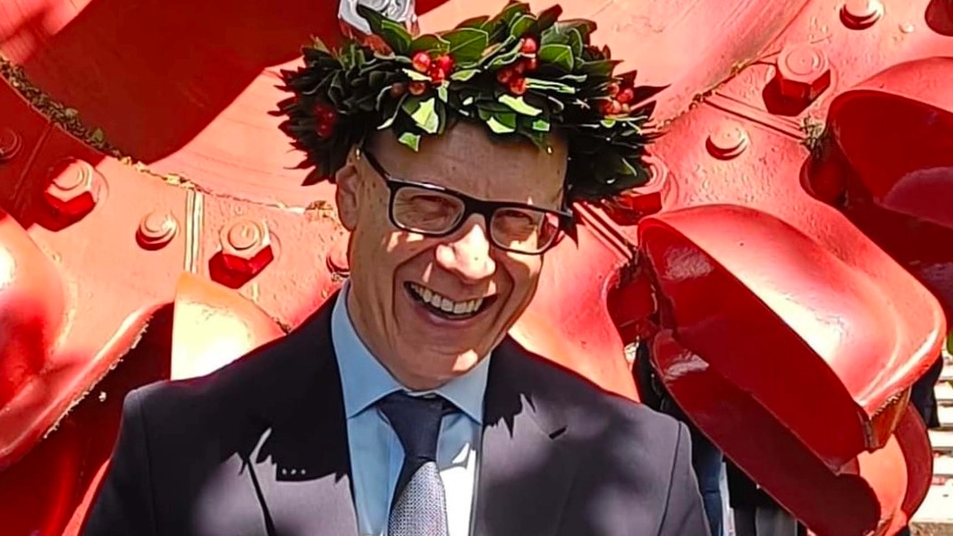 Leonardo Cuccaro al momento della proclamazione Leonardo Cuccaro al momento della proclamazione