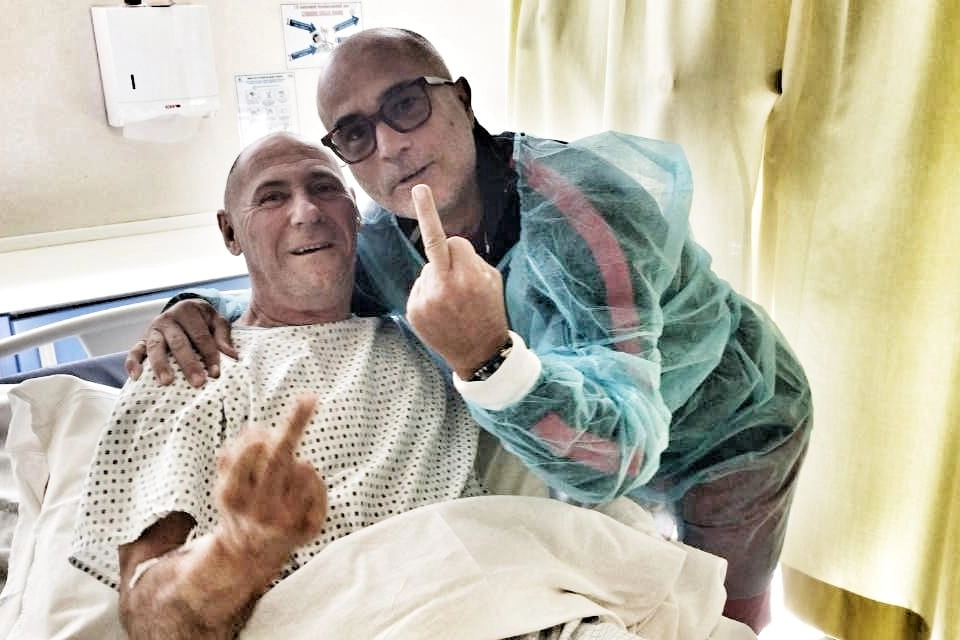 Vittorio Boiocchi (a sinistra) con Franco Caravita