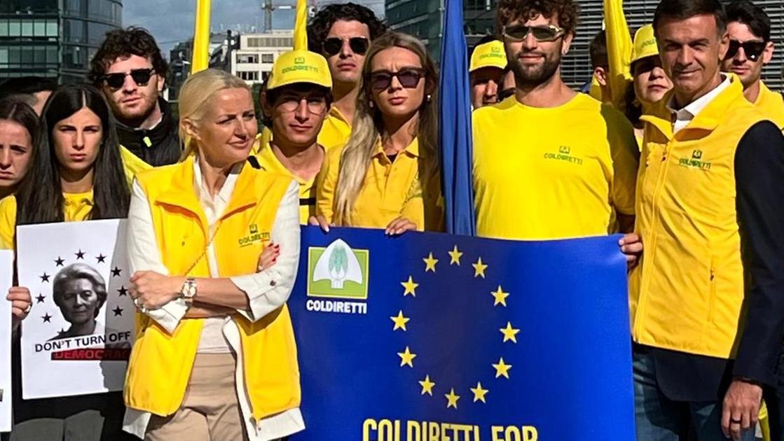La protesta dall’Adda a Bruxelles : "Giù le mani dall’agricoltura" La protesta dall’Adda a Bruxelles : "Giù le mani dall’agricoltura"