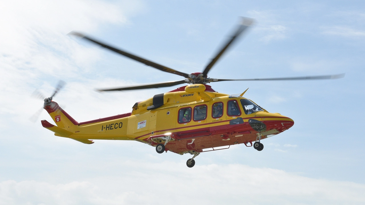 Elisoccorso in azione dopo un incidente