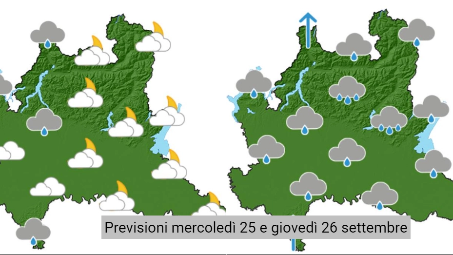 Le previsioni meteo in Lombardia Le previsioni meteo in Lombardia