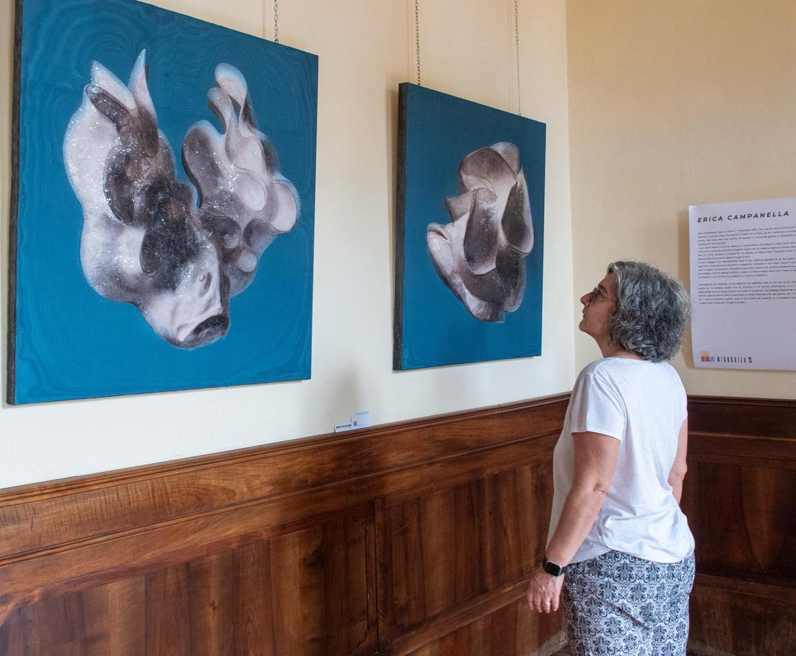 Dipinti, sculture e foto: opere in mostra a Rocca Brivio Dipinti, sculture e foto: opere in mostra a Rocca Brivio
