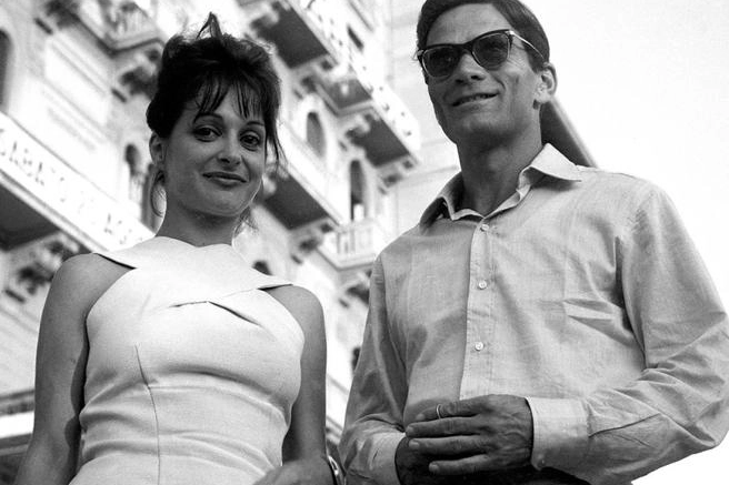Adriana Asti con Pier Paolo Pasolini