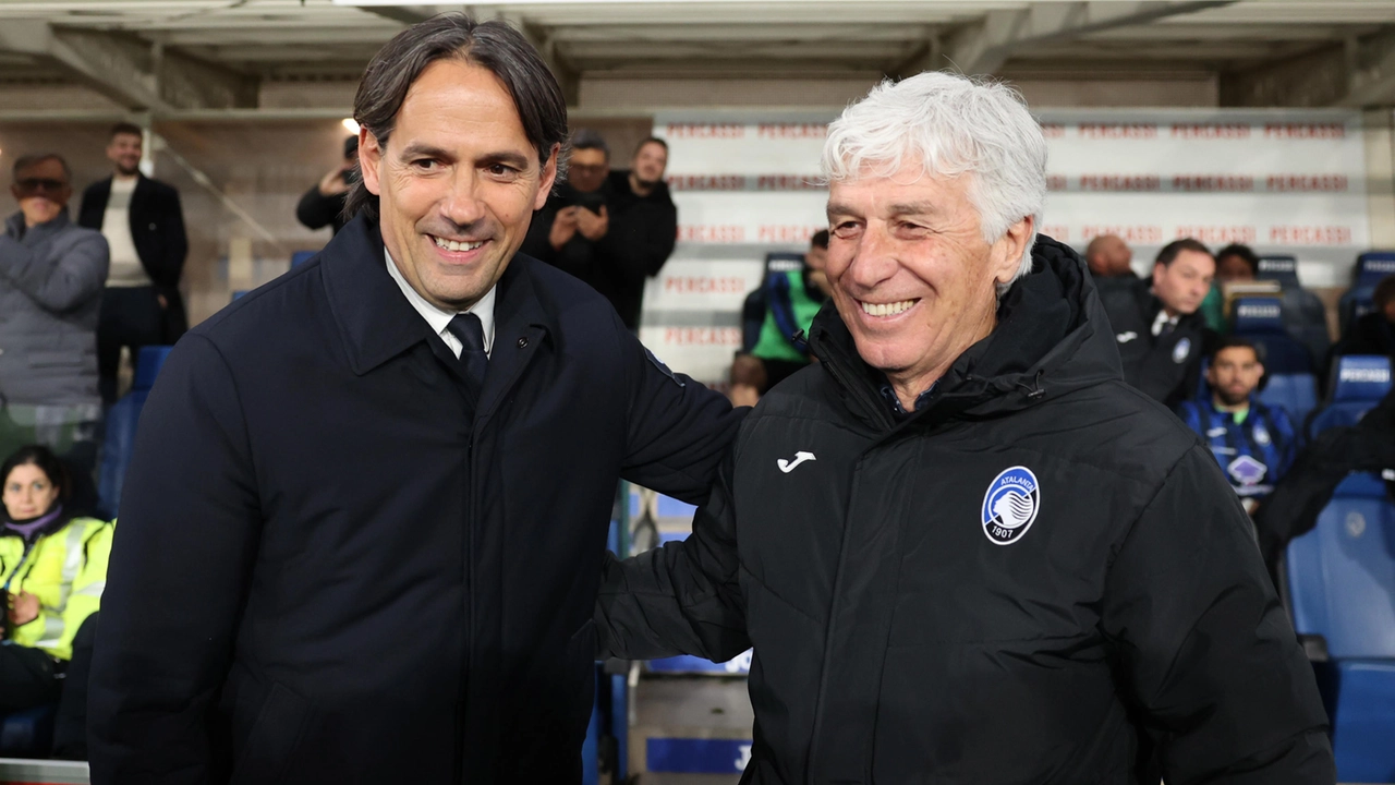 Simone Inzaghi e Gian Piero Gasperini Simone Inzaghi e Gian Piero Gasperini