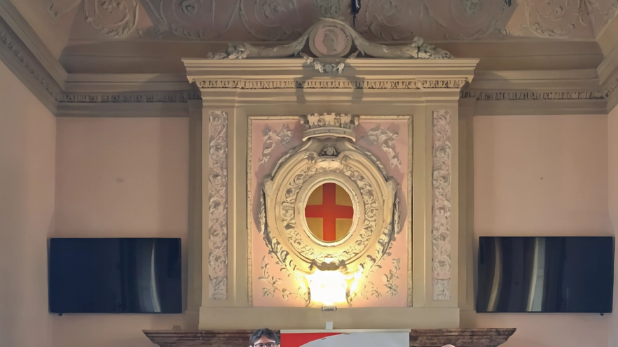 I promotori dell’iniziativa ieri nella sala consiliare del Broletto