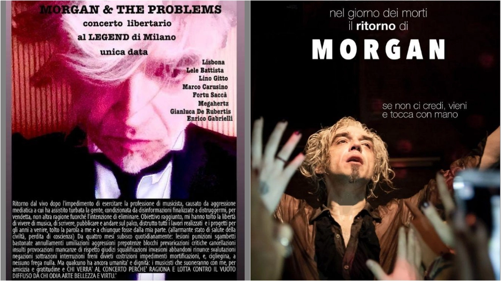 Morgan torna in concerto il 2 novembre a Milano (Foto profilo Instagram)