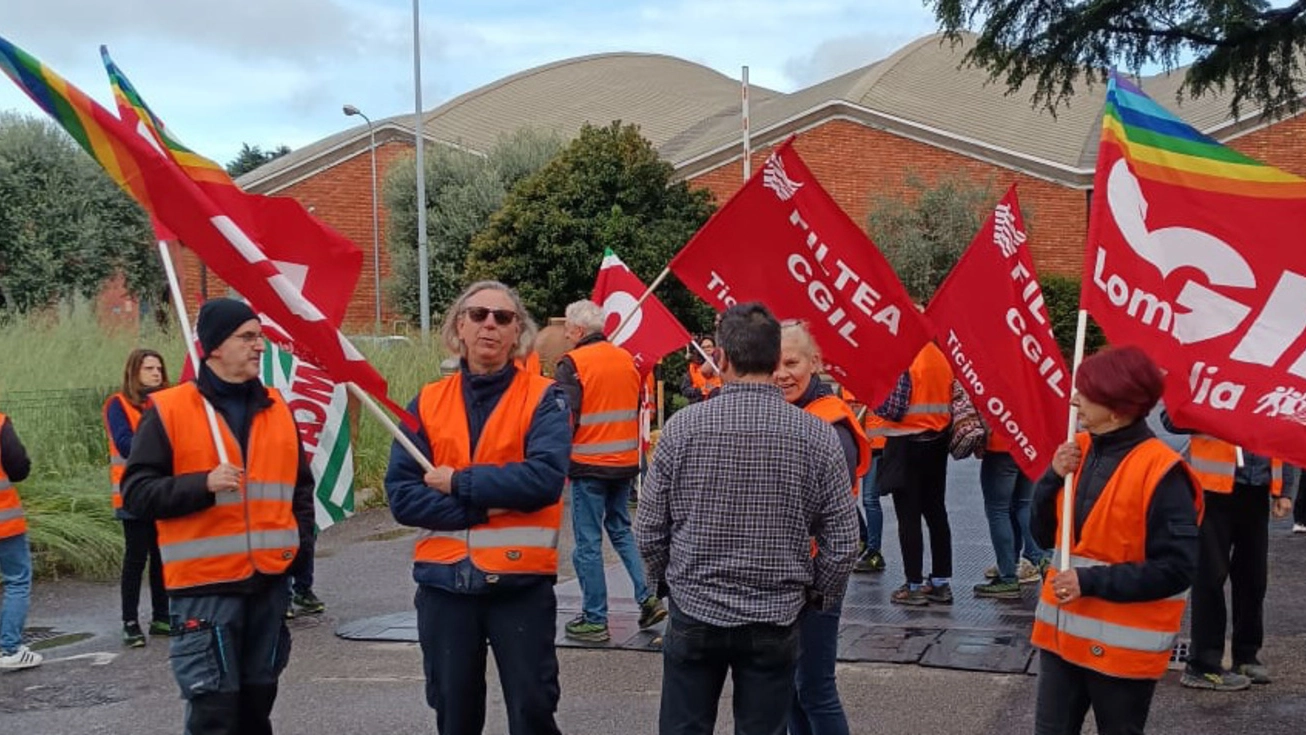 Una protesta dei lavoratori
