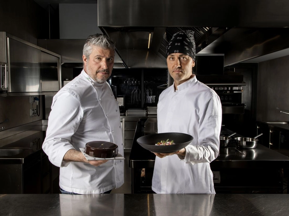Giovanni Cavalleri e lo chef Lorenzo Tagliabue