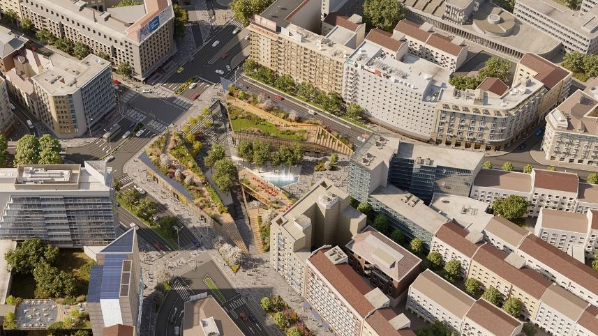 Loreto Loc, il rendering del progetto per piazzale Loreto a Milano Loreto Loc, il rendering del progetto per piazzale Loreto a Milano