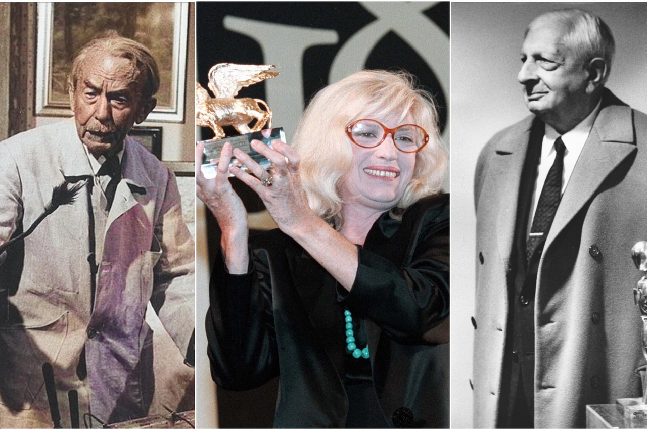 Giacomo Balla, Monica Vitti e Giorgio De Chirico