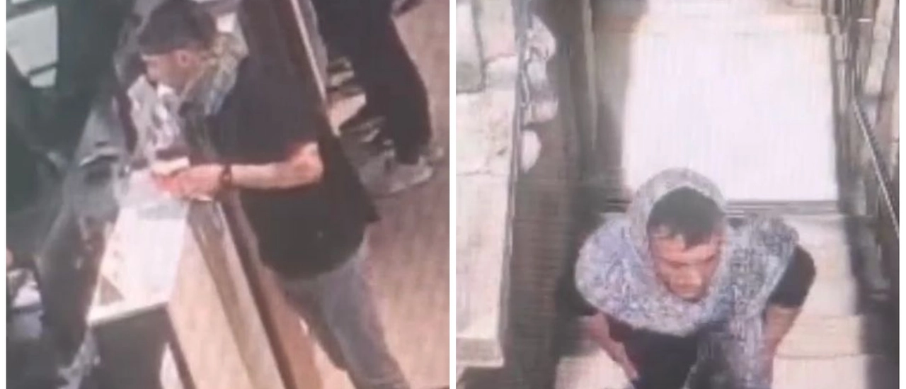 Emanuele De Maria, il detenuto ripreso dalle telecamere del Duomo prima di suicidarsi: il volto nascosto da una kefiah