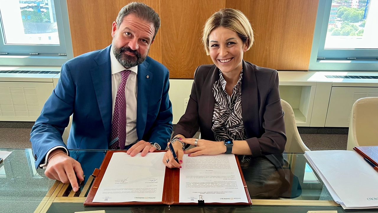 Paolo Streparava di Confindustria Brescia e Paola Lecci di Intesa Sanpaolo Paolo Streparava di Confindustria Brescia e Paola Lecci di Intesa Sanpaolo