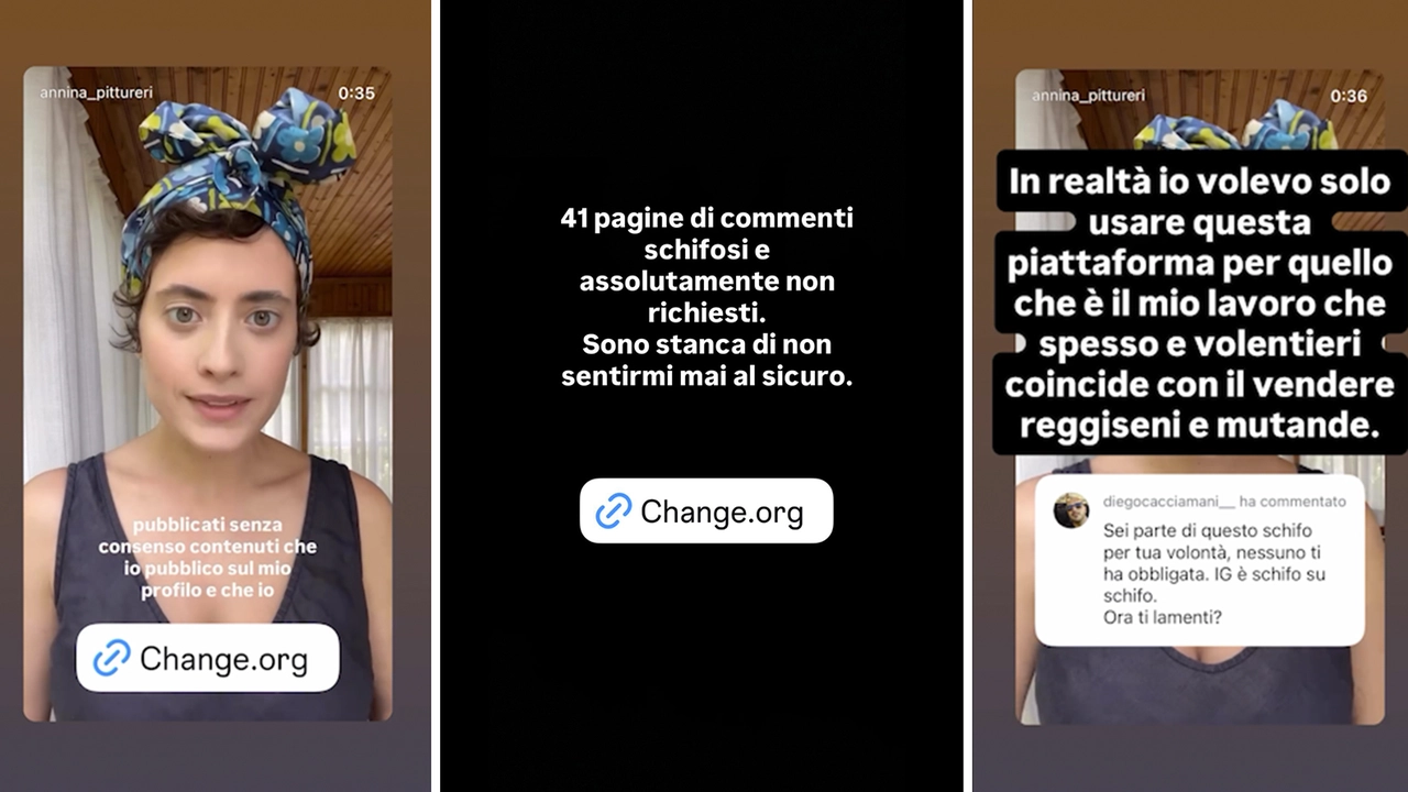 Anna Pittureri e la videodenuncia su Instagram