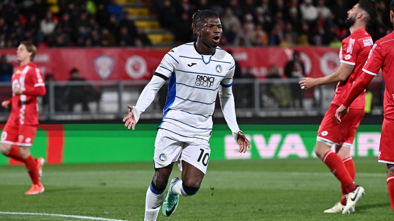 El Bilal Toure dopo la rete segnata al Monza nello scorso campionato El Bilal Toure dopo la rete segnata al Monza nello scorso campionato