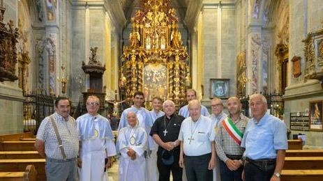 GROSOTTO Cardinali in visita al santuario della Beata Vergine delle grazie di Grosotto. Dopo la solenne cerimonia concelebrata al santuario...