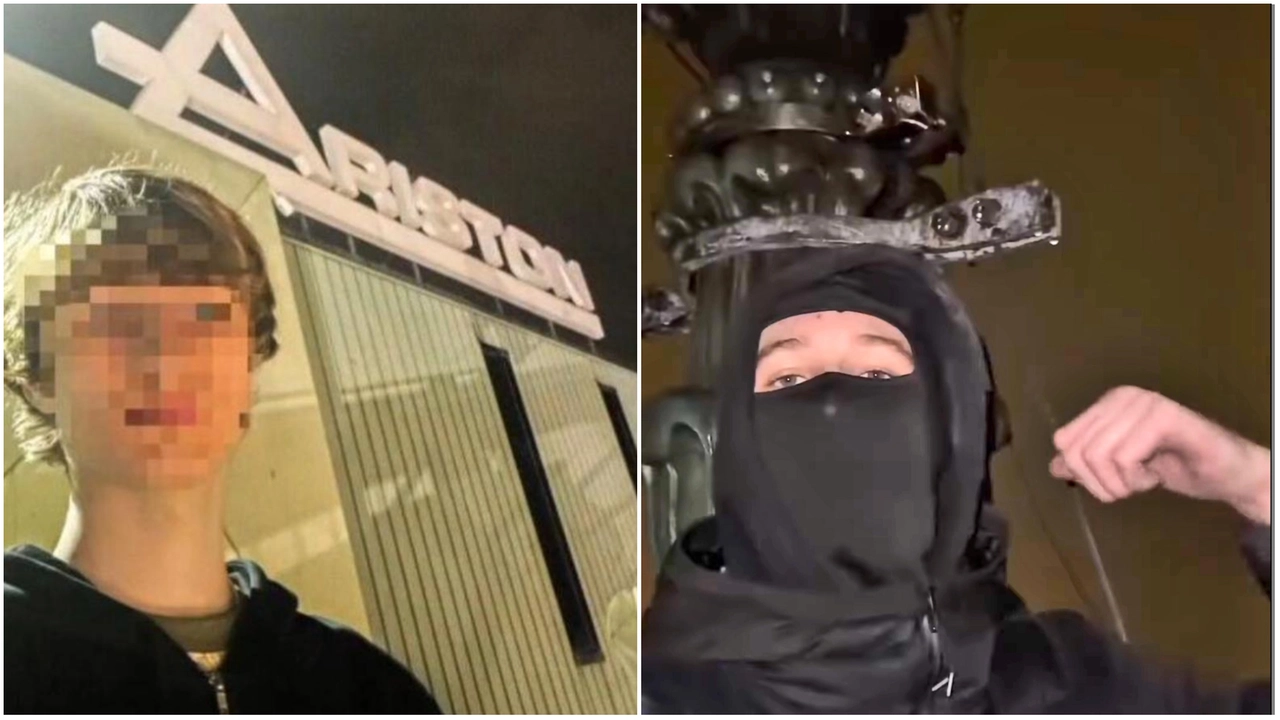 Due immagini di Dedelate tratte dai suoi video; a sinistra, l'autoritratto dal Festival di Sanremo Due immagini di Dedelate tratte dai suoi video; a sinistra, l'autoritratto dal Festival di Sanremo