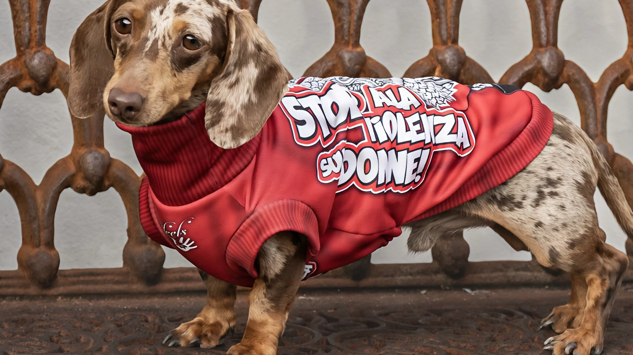 Elena e gli abiti su misura per Fido. Vesto eleganti gli amici a 4 zampe e lancio messaggi sociali importanti