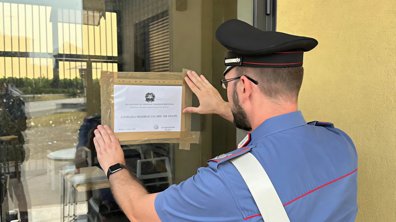 I carabinieri di Muggiò hanno chiuso per dieci giorni l'Only Tony Lounge bar dopo una violenta lite con bottigliate. Il titolare, con precedenti penali, gestiva l'attività in modo illegale. I carabinieri di Muggiò hanno chiuso per dieci giorni l'Only Tony Lounge bar dopo una violenta lite con bottigliate. Il titolare, con precedenti penali, gestiva l'attività in modo illegale.