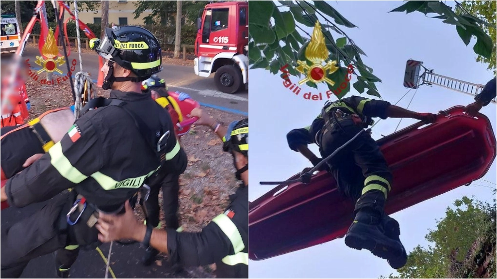 L'intervento dei vigili del fuoco L'intervento dei vigili del fuoco