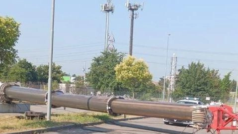 Era alta 30 metri, danni a veicoli e al manto stradale di via Trecate. Solo per caso nessun operaio o passante coinvolto Era alta 30 metri, danni a veicoli e al manto stradale di via Trecate. Solo per caso nessun operaio o passante coinvolto