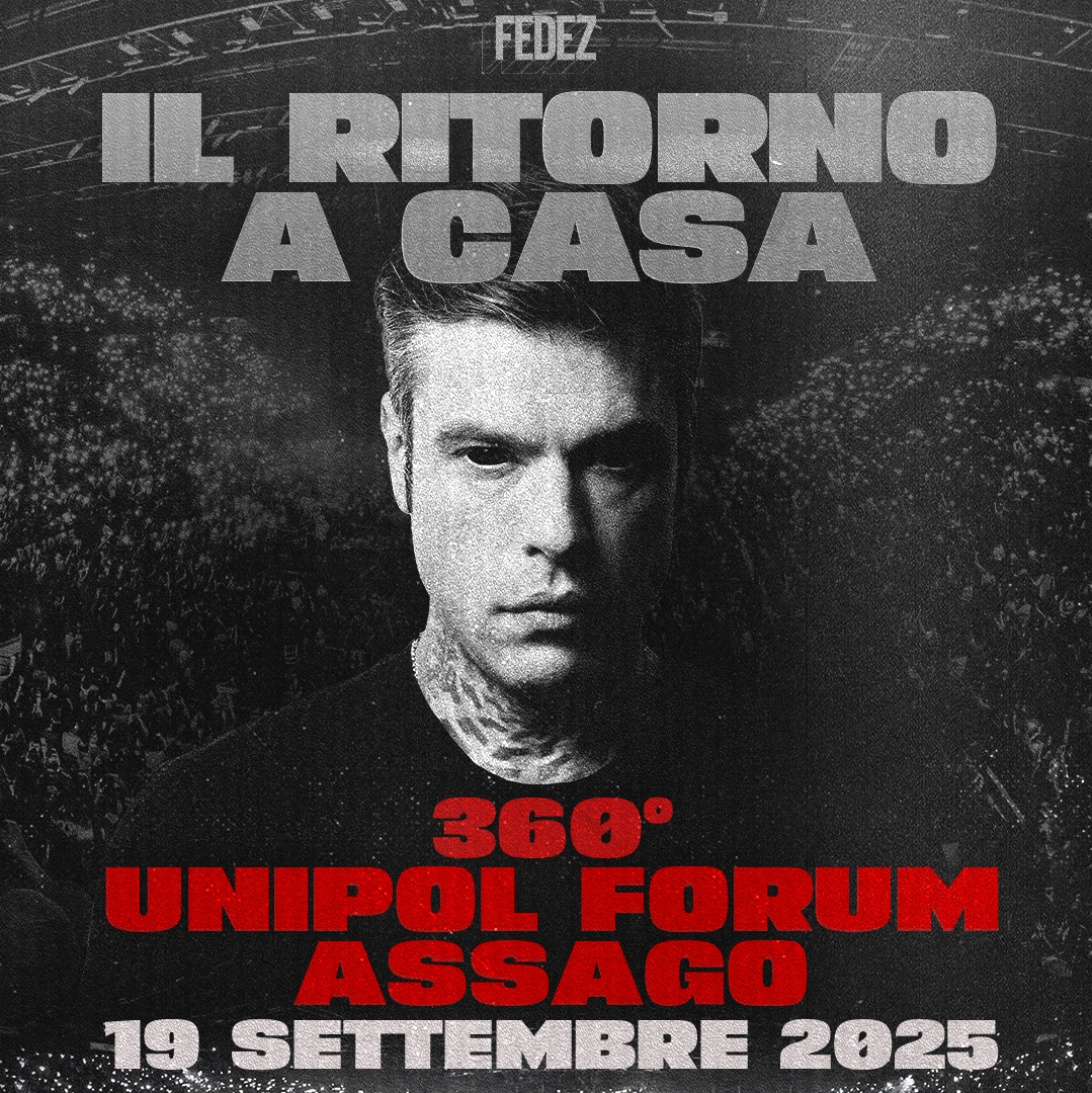 La locandina del concerto al Forum di Assago