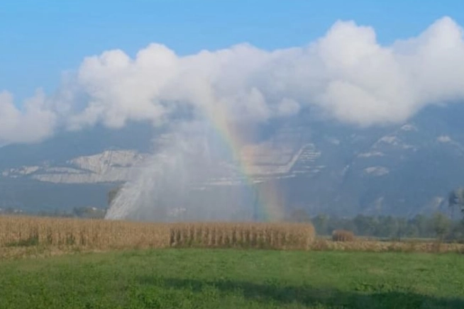 La colonna d'acqua ad Annone Brianza