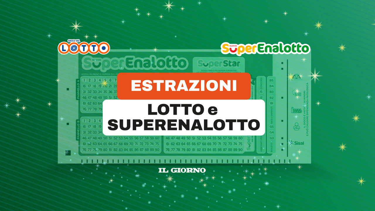Ecco tutti i numeri vincenti di SuperEnalotto, Lotto e 10eLotto dell'estrazione di oggi