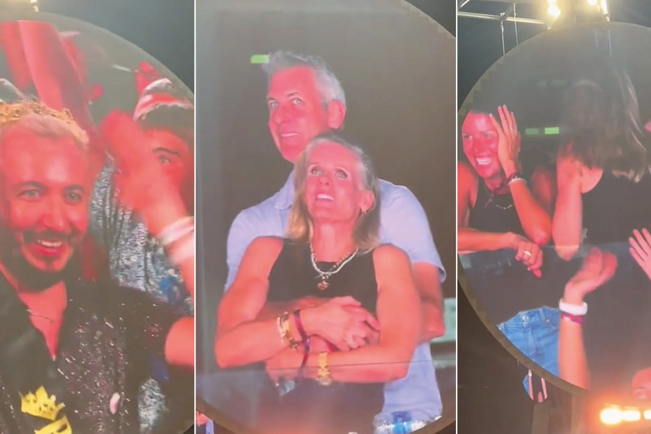 Andy Byron abbracciato con una collega al concerto dei Coldplay, il video è diventato virale su TikTok