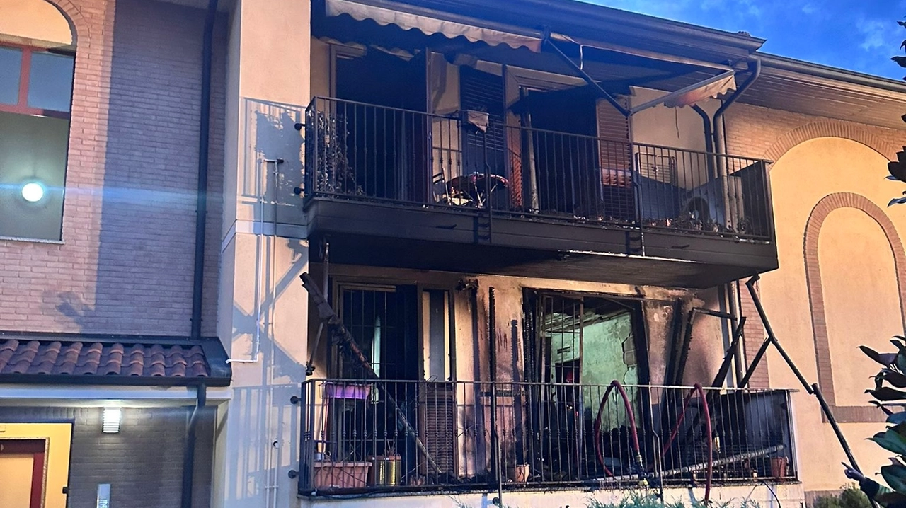 Incendio in una palazzina  Locate Triulzi