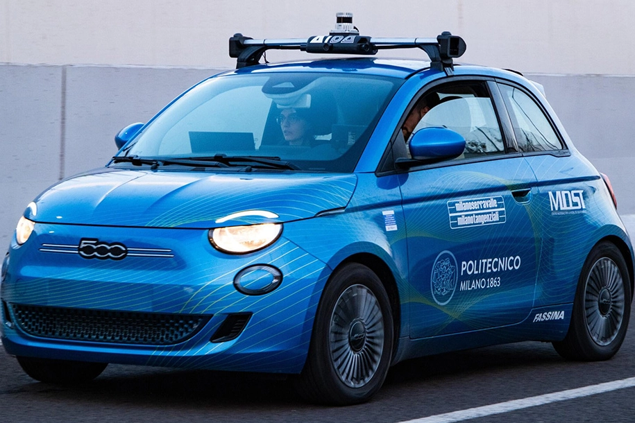 Il modello di Fiat 500 a guida autonoma di Aida