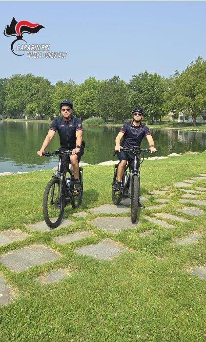 a varese le piste ciclabili sotto la sorveglianza dei carabinieri forestali via ai controlli in sella alle e bike