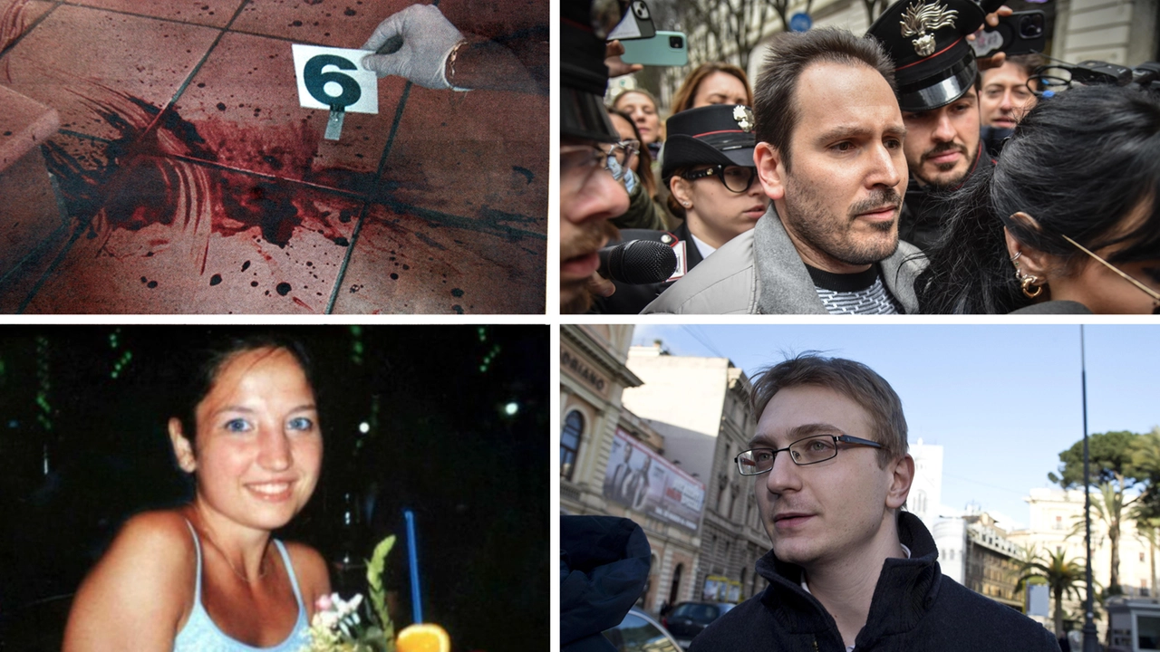 Una delle macchie di sangue nella villetta di Garlasco, Andrea Sempio, Chiara Poggi e Alberto Stasi