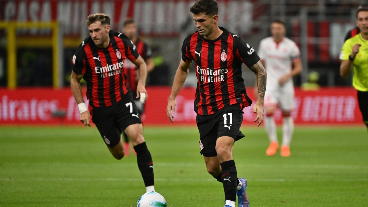 Assente per infortuni Leao, il peso dell'attacco rossonero è sulle spalle di Milan Christian Pulisic e Santiago Gimenez