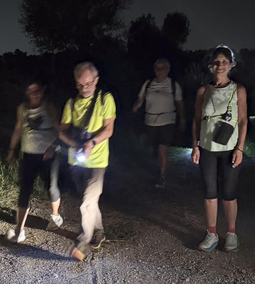 venti chilometri fino al santuario debutto di notte