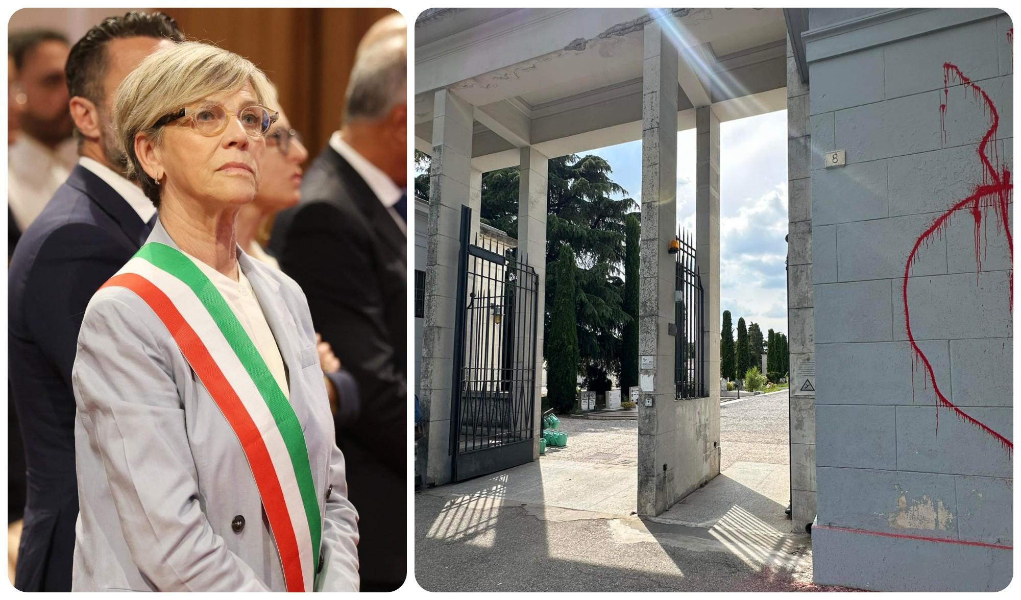 Scritte no vax sui muri del cimitero a Brescia, Castelletti: “Chi offende e danneggia non resterà impunito” Scritte no vax sui muri del cimitero a Brescia, Castelletti: “Chi offende e danneggia non resterà impunito”