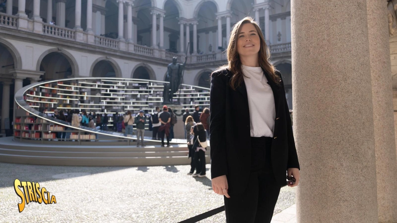 Vittoria Ricci all'Accademia di Brera, durante il Fuorisalone