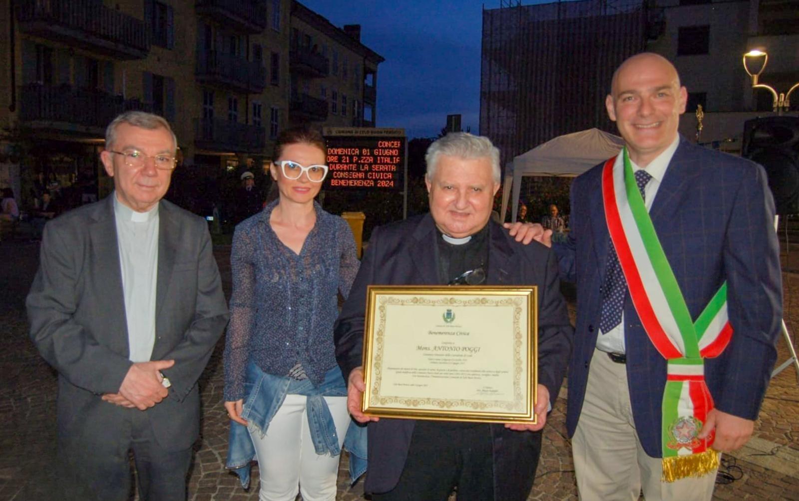 Zelo Buon Persico, la benemerenza civica va a Monsignor Antonio Poggi: “Presenza costante, attenzione e ...