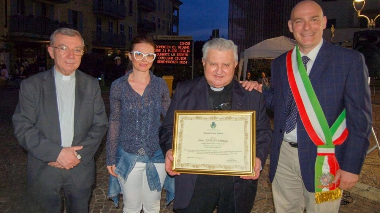 Zelo Buon Persico, la benemerenza civica va a Monsignor Antonio Poggi: “Presenza costante, attenzione e delicatezza”